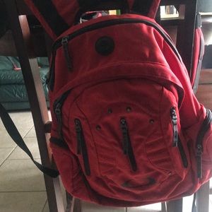 Oakley red backpack